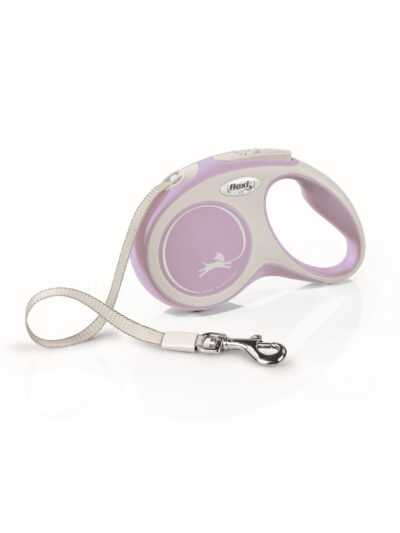 Flexi Comfort Retractable Tape Dog Leash Pink 16 Ft, Small