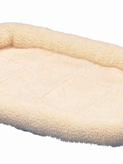 SnooZZy Sheepskin Bolster Kennel Dog Mat White, 1ea/MD