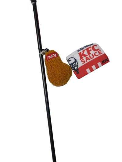 Spot Kentucky Fried Chicken Sauce Pack and Drumstick Wand w/ Catnip 1ea/18 in
